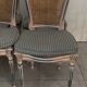 Lot de 6 chaises style Louis XVI avec cannage