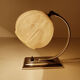 Table lamp art deco bauhaus, vintage 30s, opaline pink chrome