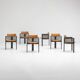 6 chaises de salle à manger par Jean Batenburg pour MI années 1970