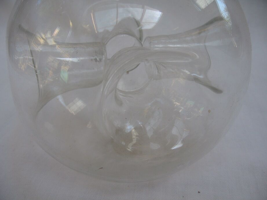 Glass ball vase