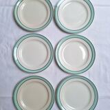 Céranord flat plates - Amanda model in green