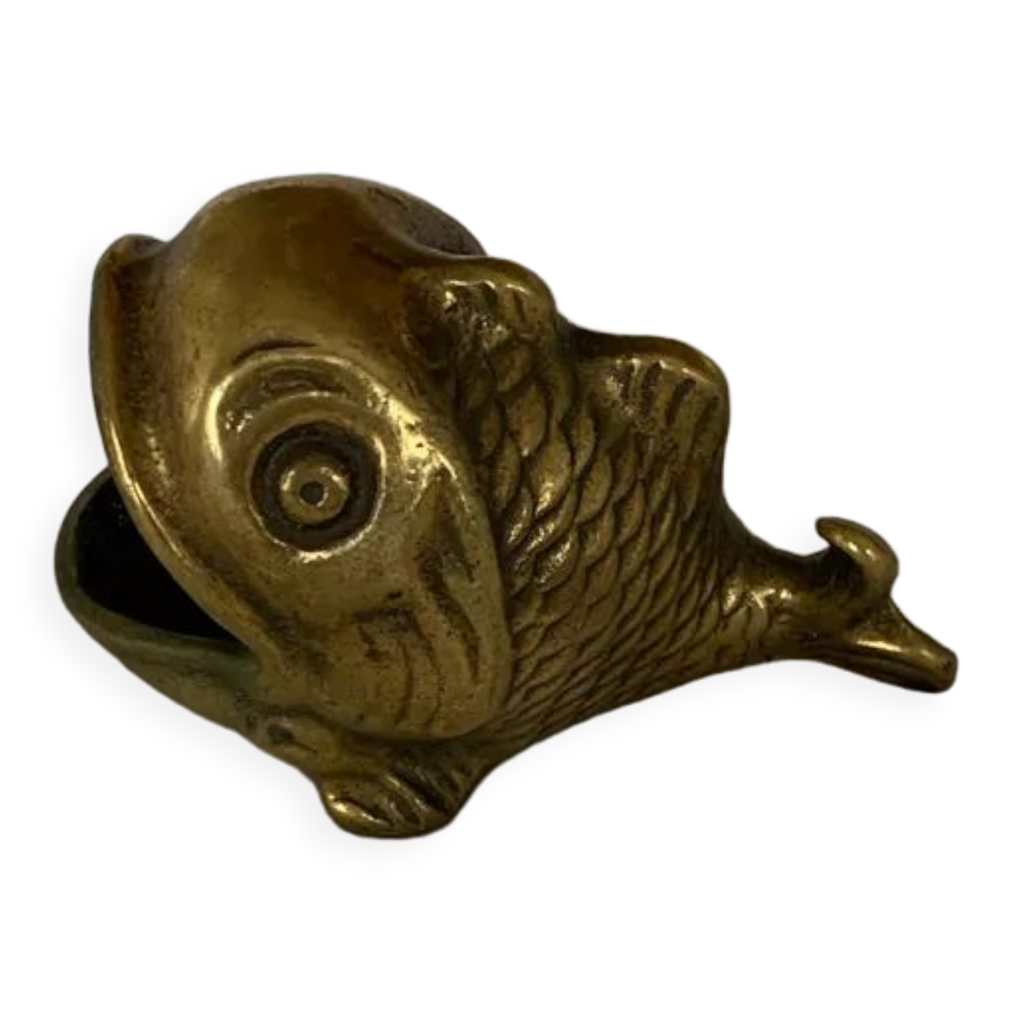 Bronze ashtray fish shaped