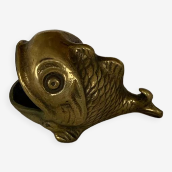 Cendrier en forme de poisson en bronze