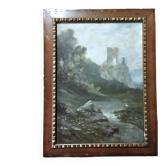 Painting, early 20th century, oil on cardboard, Italy, C. De Consoli