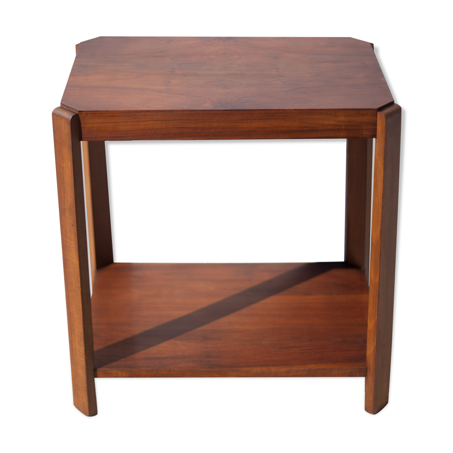 Art deco pedestal table, art deco service, art deco wood furniture, sofa end, interior decoration