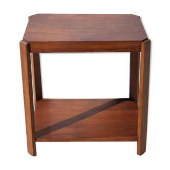 Art deco pedestal table, art deco service, art deco wood furniture, sofa end, interior decoration