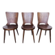 Trio of vintage retro Dove Baumann chairs 1960