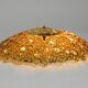 Gorgeous large 1970s Palwa brass ceiling or wall lamp with faceted crystal