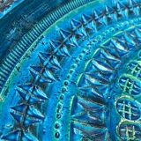 Large Rimini Blue bowl from the mid-century by Aldo Londi for Bitossi.