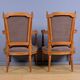 Pair of stained beech armchairs, Louis XVI style – 1950