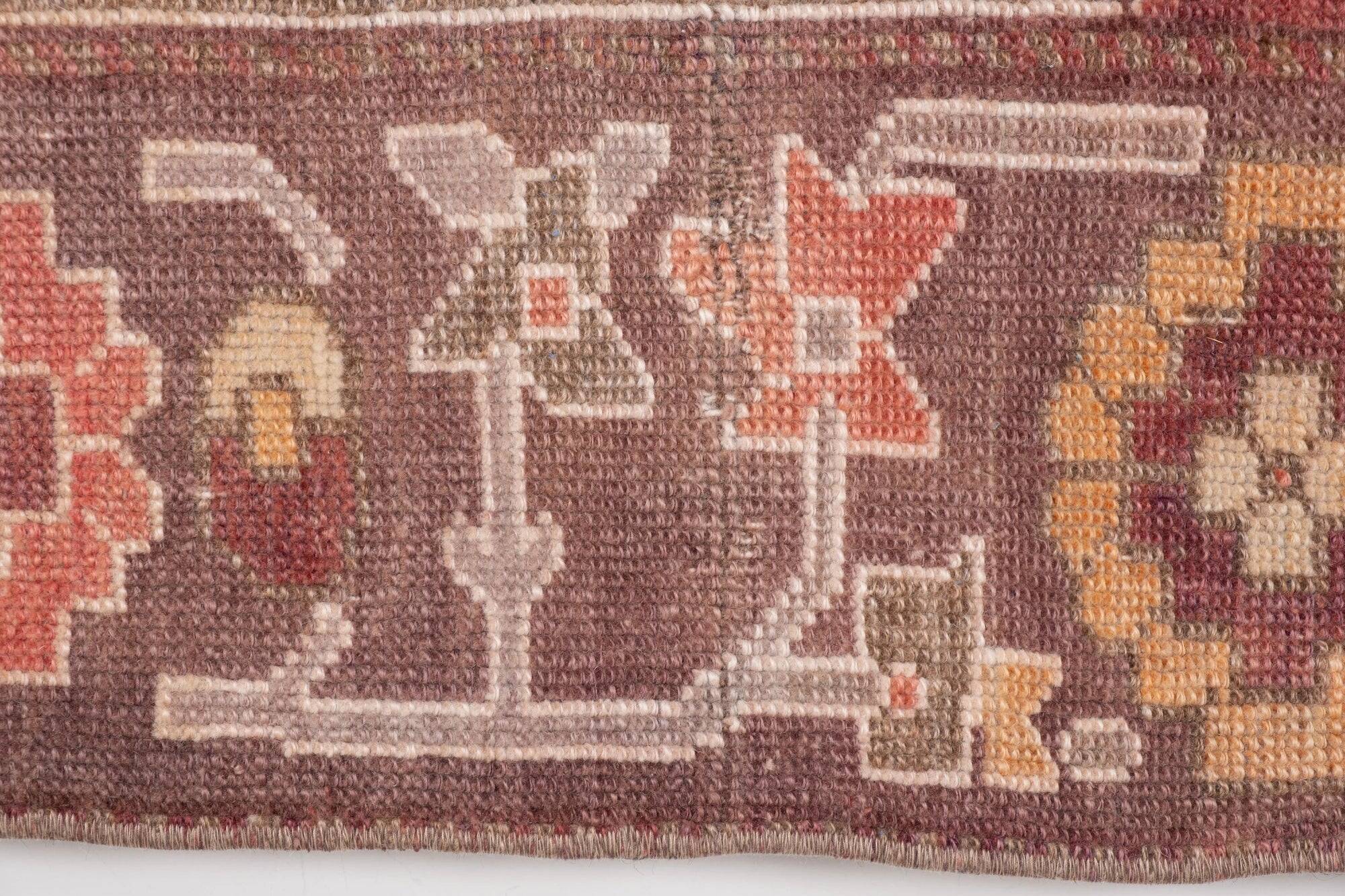Vintage Turkish handmade rug 153x258 cm