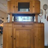 Solid wood and vintage marble