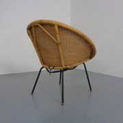 Mid-Century Modern Wicker Chair by Paul McCobb, USA, 1950s