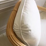 Restored vintage rattan chair