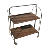 Folding serving table