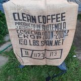 Set of 4 burlap bags