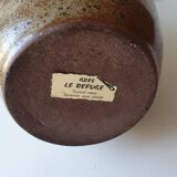 Large glazed stoneware ceramic pitcher Le refuge - 29cm