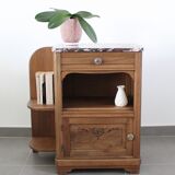 Pink marble bedside table