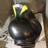 Vintage vallauris lunetta earthenware jug or pitcher