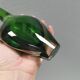 Handmade Murano vase in green and transparent. Estimated 1970-1980