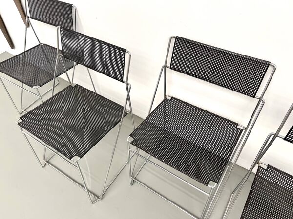 Série de 6 chaises Nuova X-Line, 1977