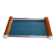 Art deco tray, glass, wood and metal 1930