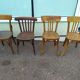 Ensemble de 4 chaises de bistrot - vintage - bar