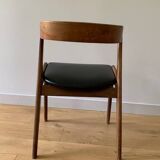 Danish teak and leather chair from the 60s/70s