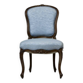 Chaise Chauffeuse Louis XV garniture traditionnelle