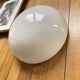 Large wall-mounted ceiling light, half-spherical, 30 cm, white opal glass.