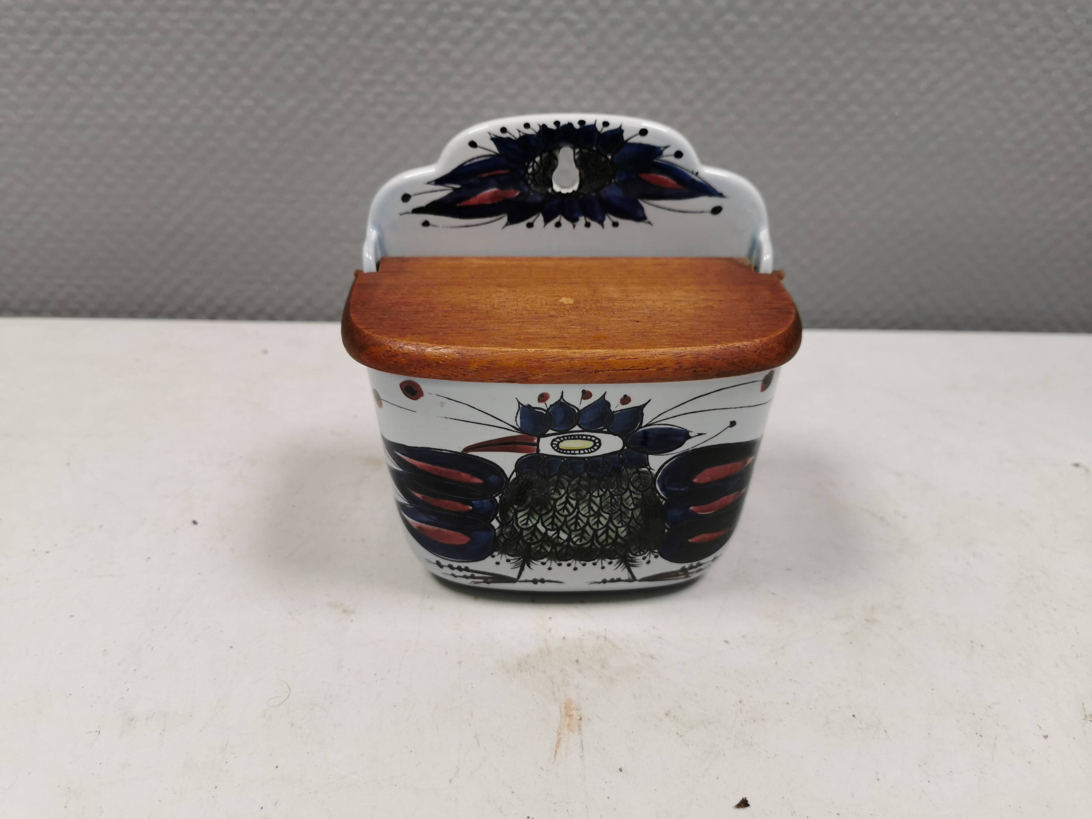 Aluminia Tenera salt cellar for Royal Copenhagen Denmark 1950-60s