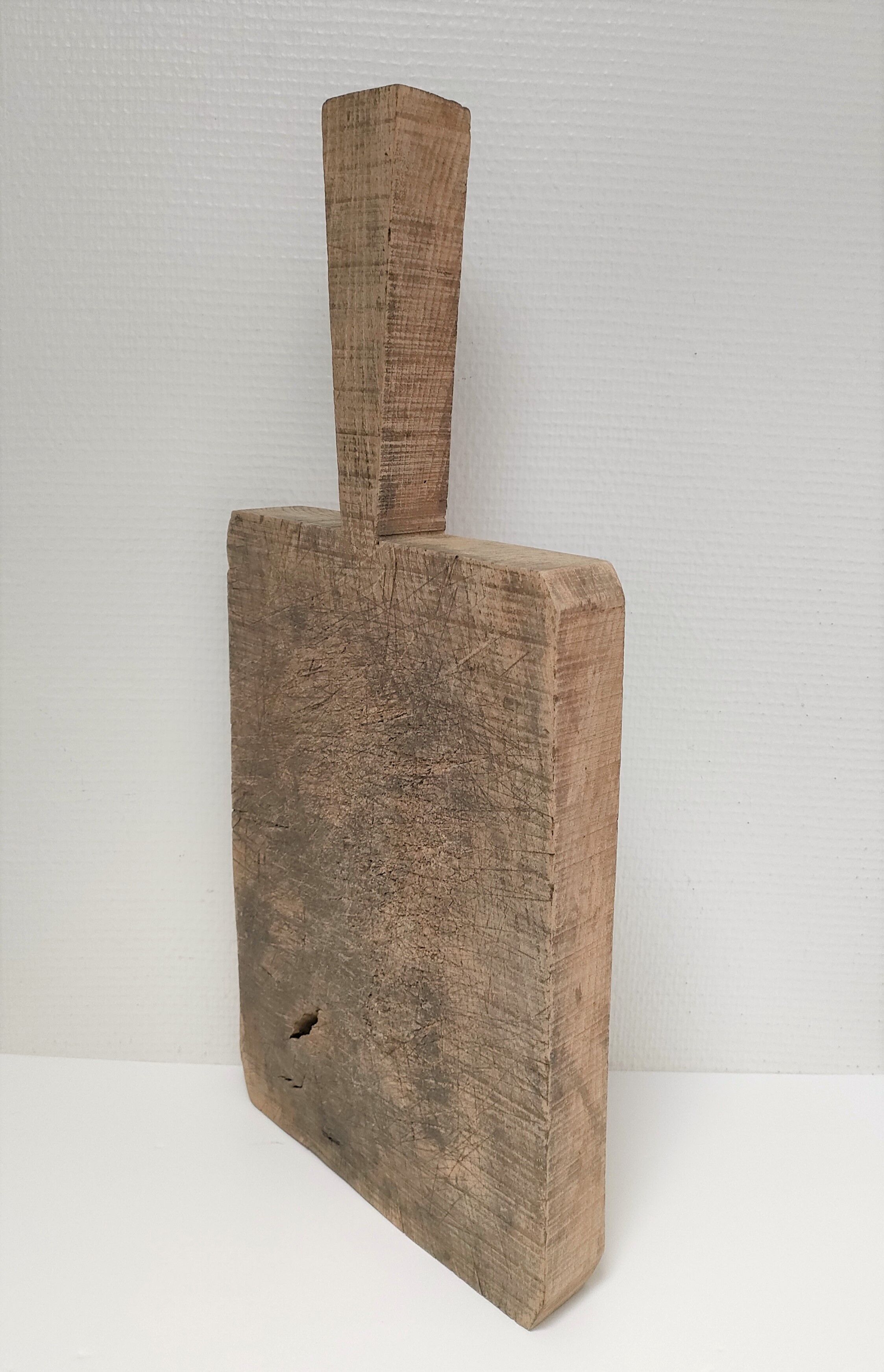 Cutting board XXL log early XXth H. 59 cm