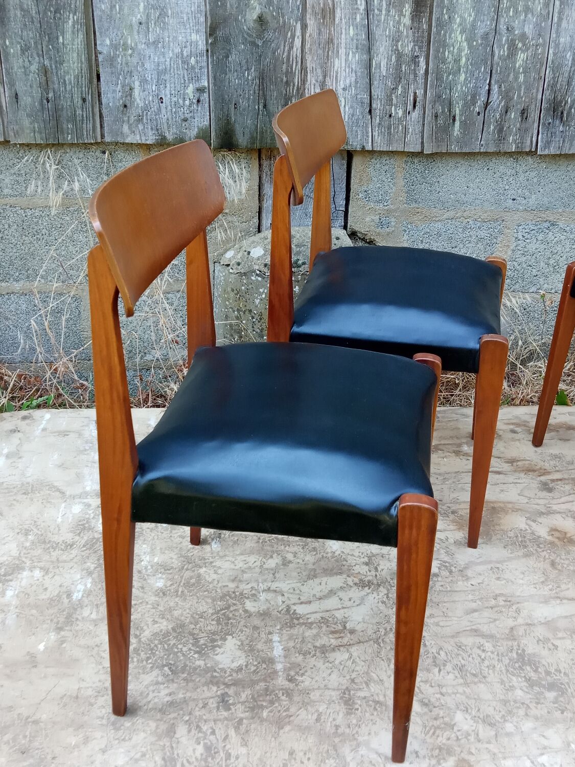 4 Scandinavian chairs from the 60s
