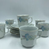 6 vintage cups and saucers