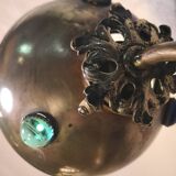 brass lamp with cabochons 1900 a20 electricity check h 34x27