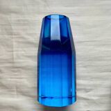 4 designer candle holders in colored glass