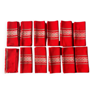 1 set of 12 vintage napkins