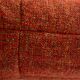 Togo set of armchair and pouf in crimson tweed