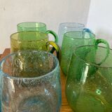 Blown glass mugs
