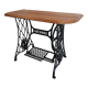 Cast iron and wood console