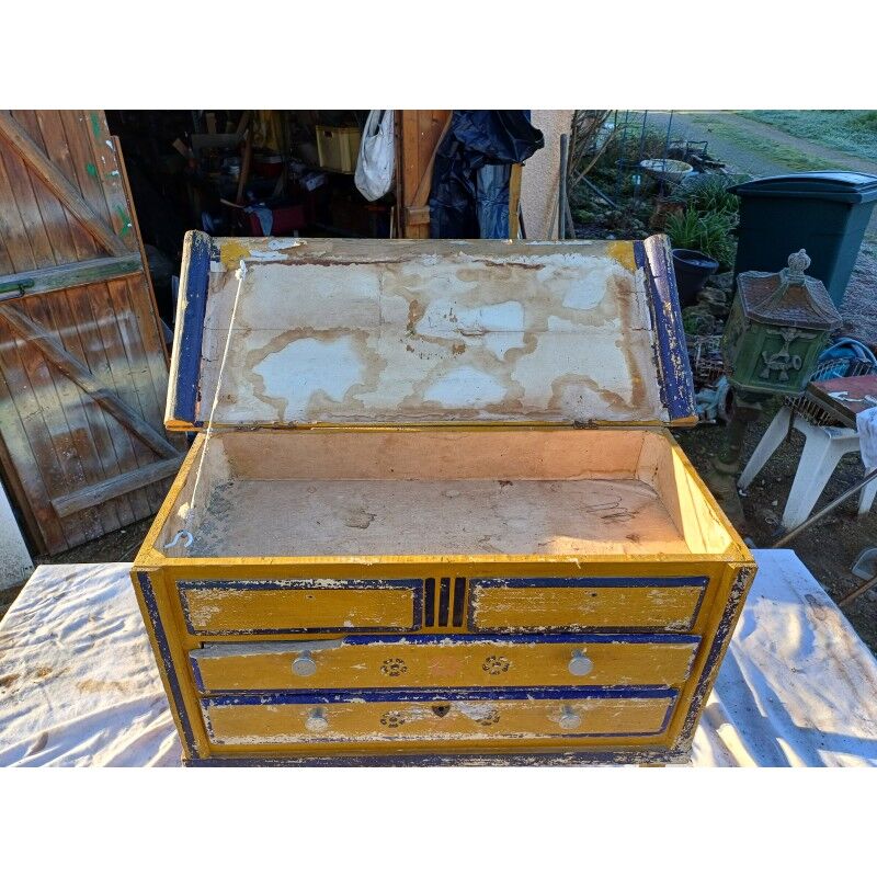 Antique wooden dollhouse furniture