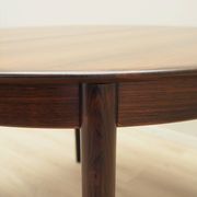Round rosewood table, Danish design, 1970s, production: Skovby Møbelfabrik