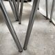 Suite of 4 red formica chairs