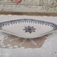 Ravier, oblong cup Saint-Amand model Primax decoration frieze blue arabesques