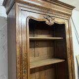 20th-century walnut library