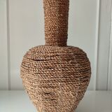 Braided vase in sea rush