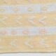 Soft Beige & Mustard Yellow Striped Wool Kilim Rug, 155x396