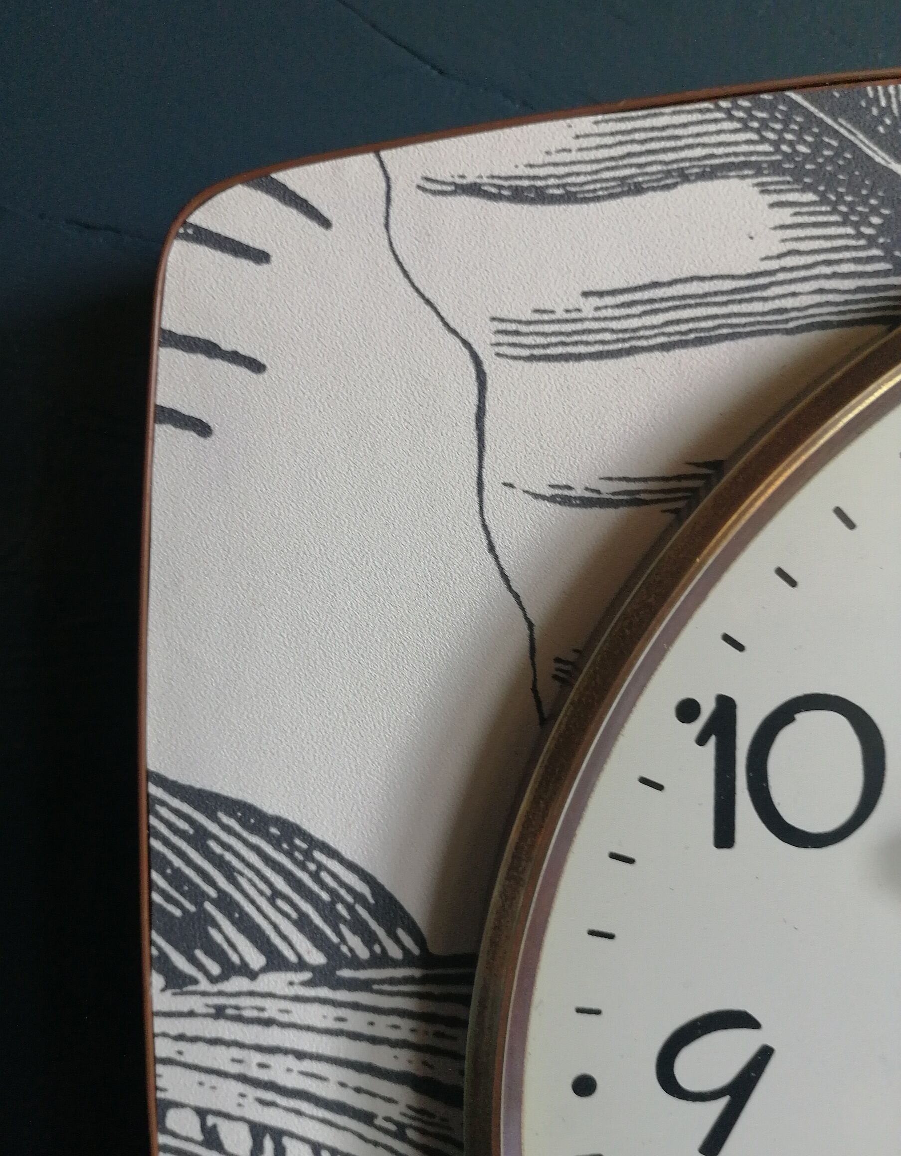 Vintage silent wall clock "Jaz Spring"