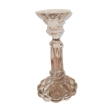 Imposing molded glass chandelier