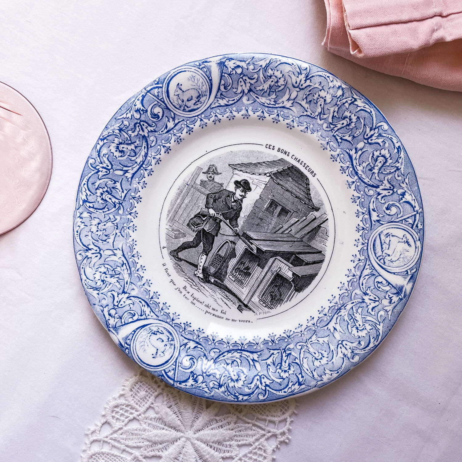 Luneville talking plate collection